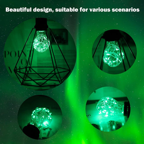 Bulb, 2W Bulbs, 15W Bulbs E26 Christmas Decorative Green Light LED Fairy Light Equivalent Cute Light for Pendant Light