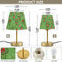 (Bulb Included),7.9x12.6in Table Lamp Christmas Cactus Pattern with Hats Desk Lamp with Fabric Shade Tablelamp