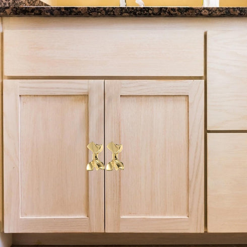 50x31x25mm Brass Bowknot Drawer Handle Cabinet Knob, Metal Pull for Cupboard, Wardrobe, Shoe Cabinet and Bedside Table