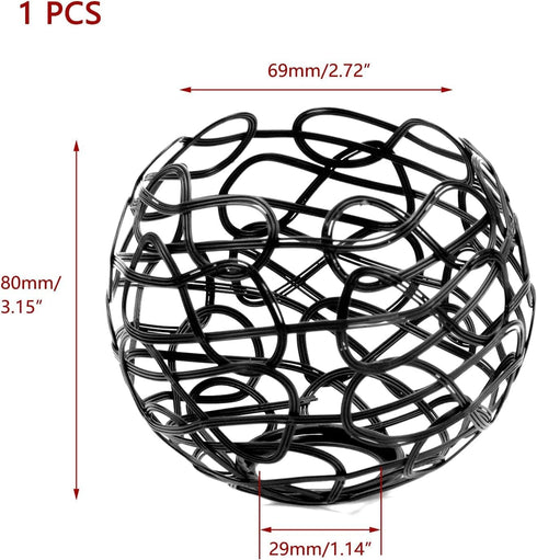 Generic Metal Cage Lampshade for Hanging Light Pendant Lampshade Vintage Industrial Wire Cage Lamp Holders Guard Iron