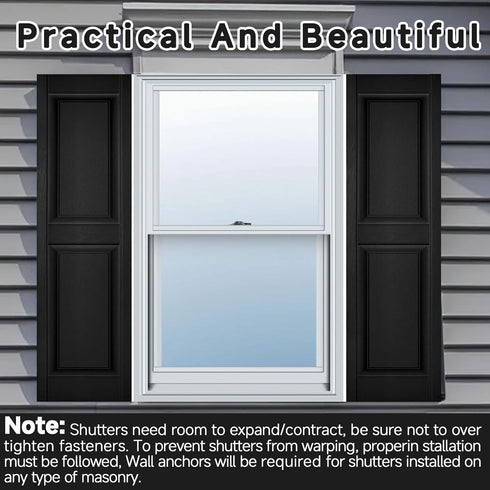 GeekNi 12Pcs 3 Inch Vinyl Shutter Fasteners Strongest Plastic Shutter Screws Window Shutters Hardware Exterior Spikes