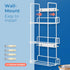 FMP Brands Triple Glove Holder for Wall Mount, Wire Rack Disposable Napkin Gloves Box Holder, White Durable Metal