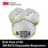 3M 8210 N95, Pack 20 Particulate Respirator, of Disposable Respirator, NIOSH APPROVED, Two-Strap Cup Style Design