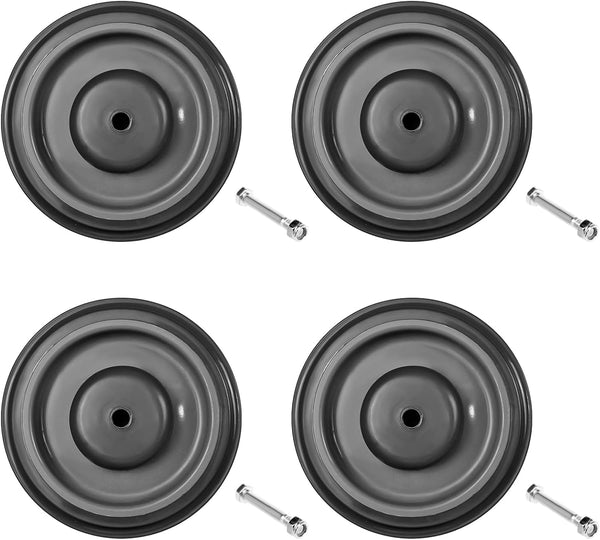 4 Pack Shopping Cart Wheels Replacement, 5 Inch TPU Cart Wheels with