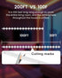 200ft, VOLIVO LED Strip Lights for Bedroom Smart Bluetooth RGB Light Strips with App Control & Music Sync, Color