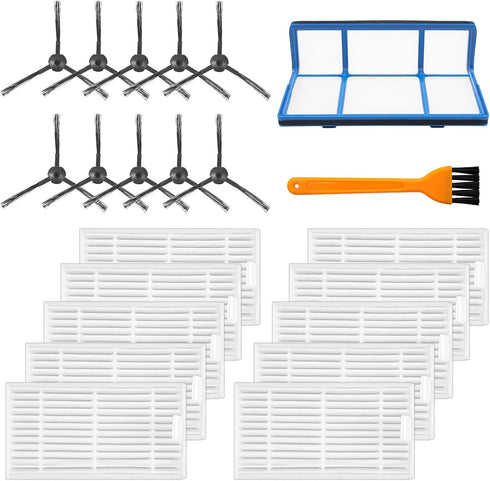 Garbage Fighter Vacuum Filter Kit, Replacement for ILIFE V3 V3S V5 V5s Pro Robot Vacuum
