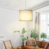 15Ft, LALISU Plug in Pendant Light, Hanging Light with Plug in Cord On/Off Switch Pendant Lighting with Linen Shade