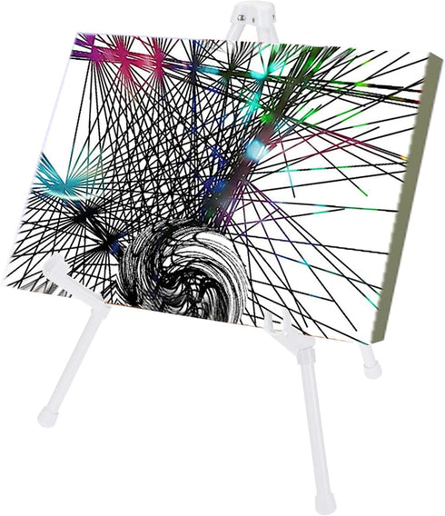 PATIKIL 1 Set Tabletop Easel Stand for Display, 14in Table Top Easel Stand, Small Portable Tripod Aluminum for Signs,