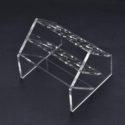 uxcell Slant Rack Acrylic Test Tube Holder, Clear, 6 Wells for 50ml Centrifuge Tubes