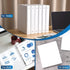 SUIN 1'' 3 Ring Binder - 12 Pack White View Binders with Round Ring, Large 200 Sheet Capacity