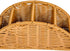 Generic 4 Woven Remote Control Holder - Compartment Imitation Rattan Basket | Bohemian Rustic TV Remote Storage Box |