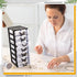 Thyle 2 Pcs Plastic Drawers Organizer, Mini Stackable Storage Organizer Containers for Desktop, Classroom, Black