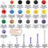 Swpeet 267 Pcs Organic Chemistry Molecular Model Kit for Students and Teachers - 116 Atoms & 150 Links