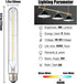 T10 Bulbs,Dimmable Bulb 4W,Equivalent 40Watt,400LM,E26 Bulb,Daylight 4000K,8.9in(225mm),4-Pack. Leools Led Long Tubular