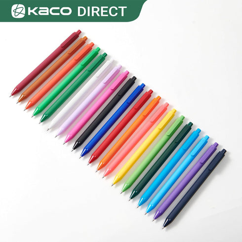 Kaco PURE Gel Pens, 20 Pieces Assorted 0.7mm, Medium Point, Cute Aesthetic Stationery for Journaling and Note Taking