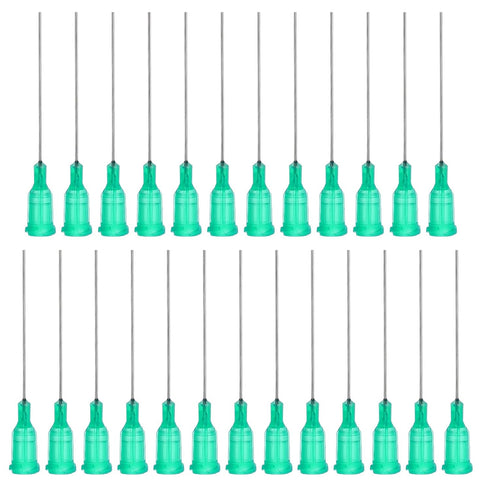 PATIKIL Blunt Tip Dispensing Needles 1.5 Inch, 25 Pcs 18G Industrial Liquid Dispenser Needle with Lure Lock