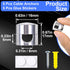 SmallCat 5 Sets Charger Holders for Cords, Silver Adjustable Cable Anchor Holders, Adhesive Metal Cord Clips, Cable
