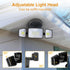 75W 7000LM 3 IP65 6500K Onforu Flood Lights Outdoor, Brightness Security Lights Switch Controlled, Adjustable Heads