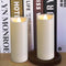 LED Battery Operated Candles 2"x5" Plastic Flickering Flameless Candles with Timer Outdoor