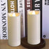 LED Battery Operated Candles 2"x5" Plastic Flickering Flameless Candles with Timer Outdoor