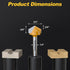 120-Degree 1/4" 3/4" V Groove Router Bit, Shank, Cutting Diameter, Carbide Tip Woodworking CNC Engraving Bit for Sign