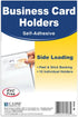 C-Line Self-Adhesive Business Card Holders, Clear, Side Load, 2 x 3.5, 10/Pack