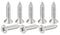 KA 250PCS 3.5 X 16mm Flat Head Self Tapping Screw, Phillips Cross Recessed Threaded Wood Screws, 304 Stainless Steel