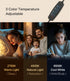 Allbluee Dimmable 3 Upgraded LED Table Lamp, Stepless Bedside Lamp with Color Temperature, Modern Nightstand Lamp, Desk