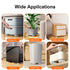 Upgrade Self Adhesive Caster Wheels, 5 Stainless Steel Balls, 360 Degree Low Profile Swivel, 4PCS