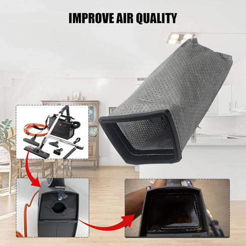 4 PCS Cloth Bag Replacement for Hoover Porta Power Swingette S1015 S1029 and CH30000 Commercial Vacuum