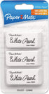 Paper Mate White Pearl Eraser - 3/Pack