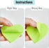 Mr. Pen Heart Sticky Notes, 12 Pads, 60 Sheets/Pad, Cute Heart Shaped Note Pads for Office Supplies