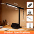 BOKELUNA 2 1 3500-6500K Dimming 5 in LED Desk Lamp - Magnetic Desk Lamp with Phone Holder & USB Charging Port for Home