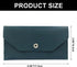 PU Leather Money Cash Envelopes Bag, Reusable Wallets for Cash, Check, Billing, Green