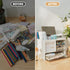 Desk Organizer with 3 Drawers, Multi-Functional Pencil Pen Holder, 5 Compartments, White Desktop Organizer