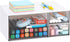 LETURE Desk Office Stationery Organizer with 3 Drawers, Plastic Vanity Makeup Organizer for Bathroom Counter (White-3