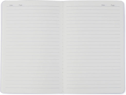 TWONE A5 Travel Notebook Journal, Brown Soft Cover, 60 Lined Pages, 6-Pack for School, Work, Writing, 5.5 x 8.3 Inches