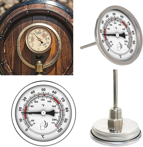 XINAJUND 20-120 Essential Fermentation Homebrews Home Brewer Beer&Wine Glass Thermometers Double Temperature Scale
