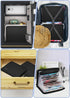 Fireproof Accordion File Organizer, Fun Storage 13 Pockets Expanding File Folders with Zipper/Handle, 3-Layer