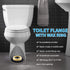 Toilet Flange with Wax Ring for Toilets, Replacement Kit Includes Bolts, PVC Toilet Flange Repair Kit