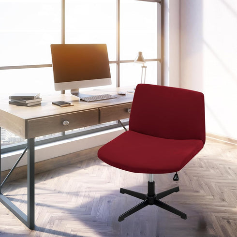 Generic 19(BB Stretch Cross Legged Office Chair CoversWide Office Chair Cover Modern Swivel Vanity Chair Slipcover