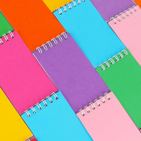 Hooqict 24 Pack Small Pocket Notebook Bulk, Mini Notebooks with Lined Pages, 8 Colors, Memo Pads for Work, 3.9 x 2.4
