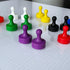 GLASSBOARD STUDIO Powerful Neodymium Pawn-Shaped Magnets, Strong Fridge/Refrigerator and Whiteboard Magnet, Heavy Duty