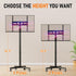 Xyndyx 23-60 Inch 88 lbs, 400x400mm, Mobile TV Cart Rolling TV Stand for LCD LED OLED Flat Curved Screens up to Height