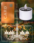 2.3''x2'', Pack 6 Homemory Solar Candles Outdoor Waterproof, Dusk to Dawn Outdoor Lighting, Reusable LED Tea Light