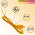 Clear Gold Lamp Cord, 8 Feet Transparent Replacement Lamp Cords for Lamp Repair, DIY Electrical Light Cable