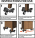 Move-It 9283 4-Inch Steel Tri-Dolly, 200-Lb Load Capacity