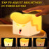 3 Dimmable/Timer Fun Night Light, Hilarious Silicone Squishy Lighted Tap Light, Levels Night Light, USB Rechargeable