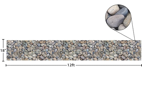 Teacher Created Resources Fun Size Better Than Paper Bulletin Board Roll, 18" x 12', Rock Pebbles for Classroom Decor