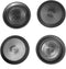 Caplugs Flush Mount Black Plastic & Metal Body Hole Plugs, 1 Inch, Pack of 10
